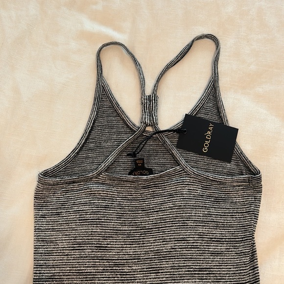 Black white and grey striped mud length maxi. Tag still on.  Size XS - Picture 4 of 4